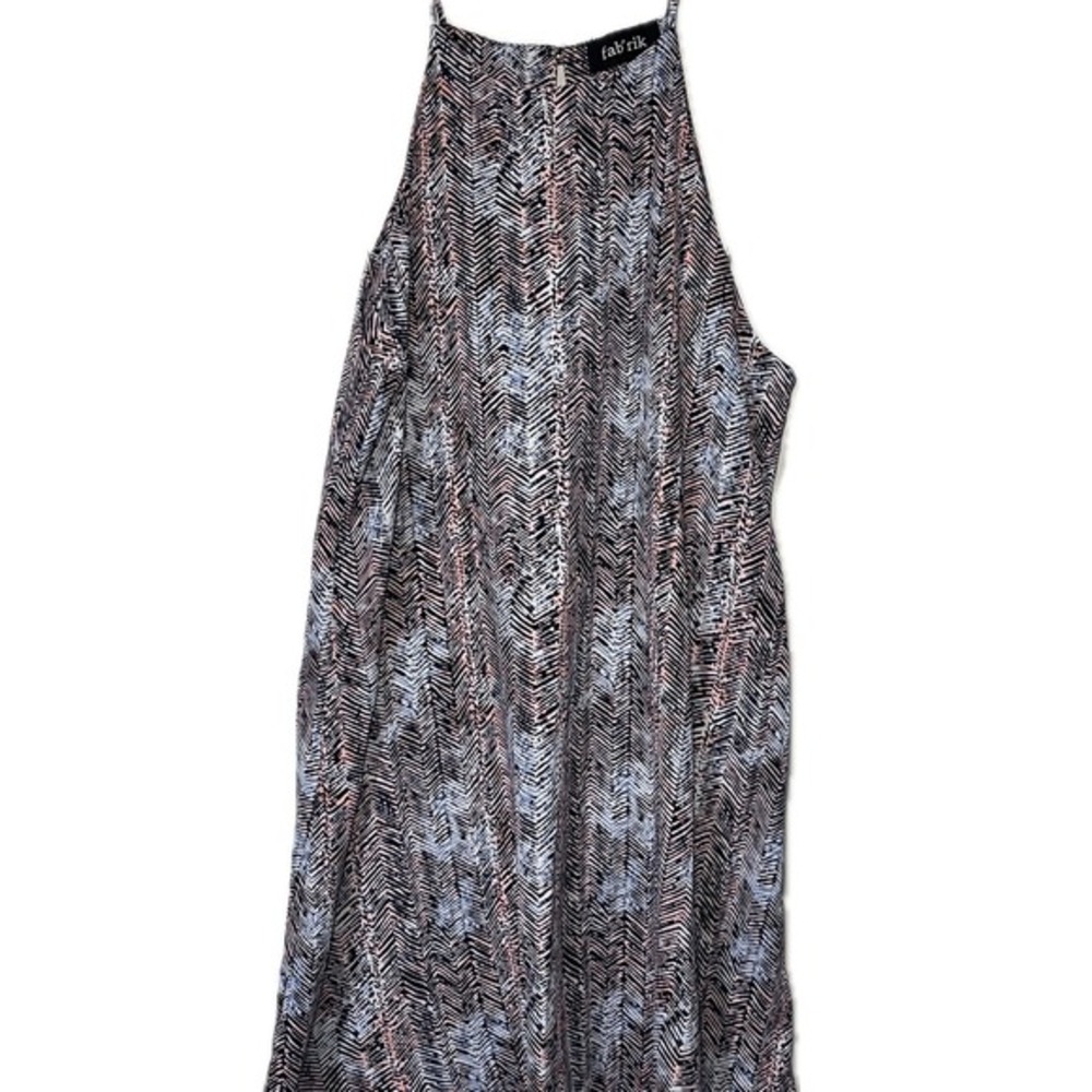 Fab'rik Dress Sleeveless Casual Print Mini Dress Summer Size M - Picture 3 of 3
